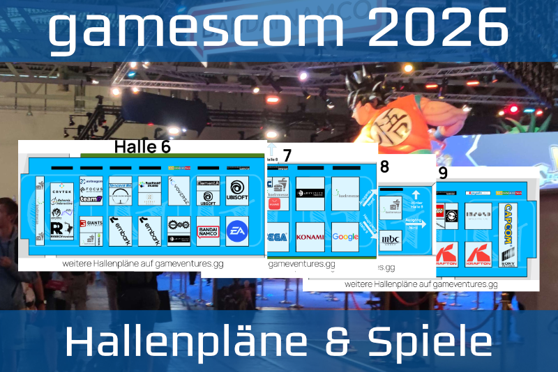 Hallenpläne & Spiele – gamescom 2026